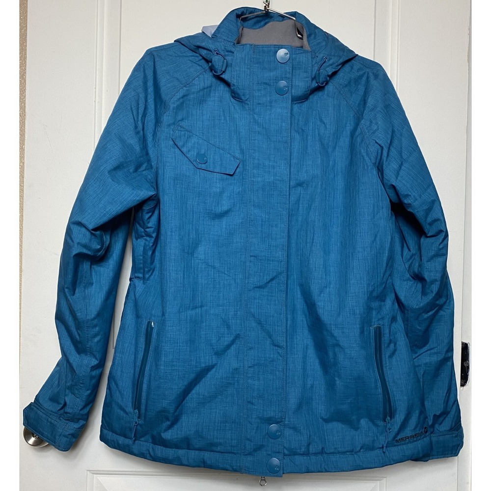 Merrell XDRY Waterproof Winter Jacket Coat Women's Size L Blue Select Dry